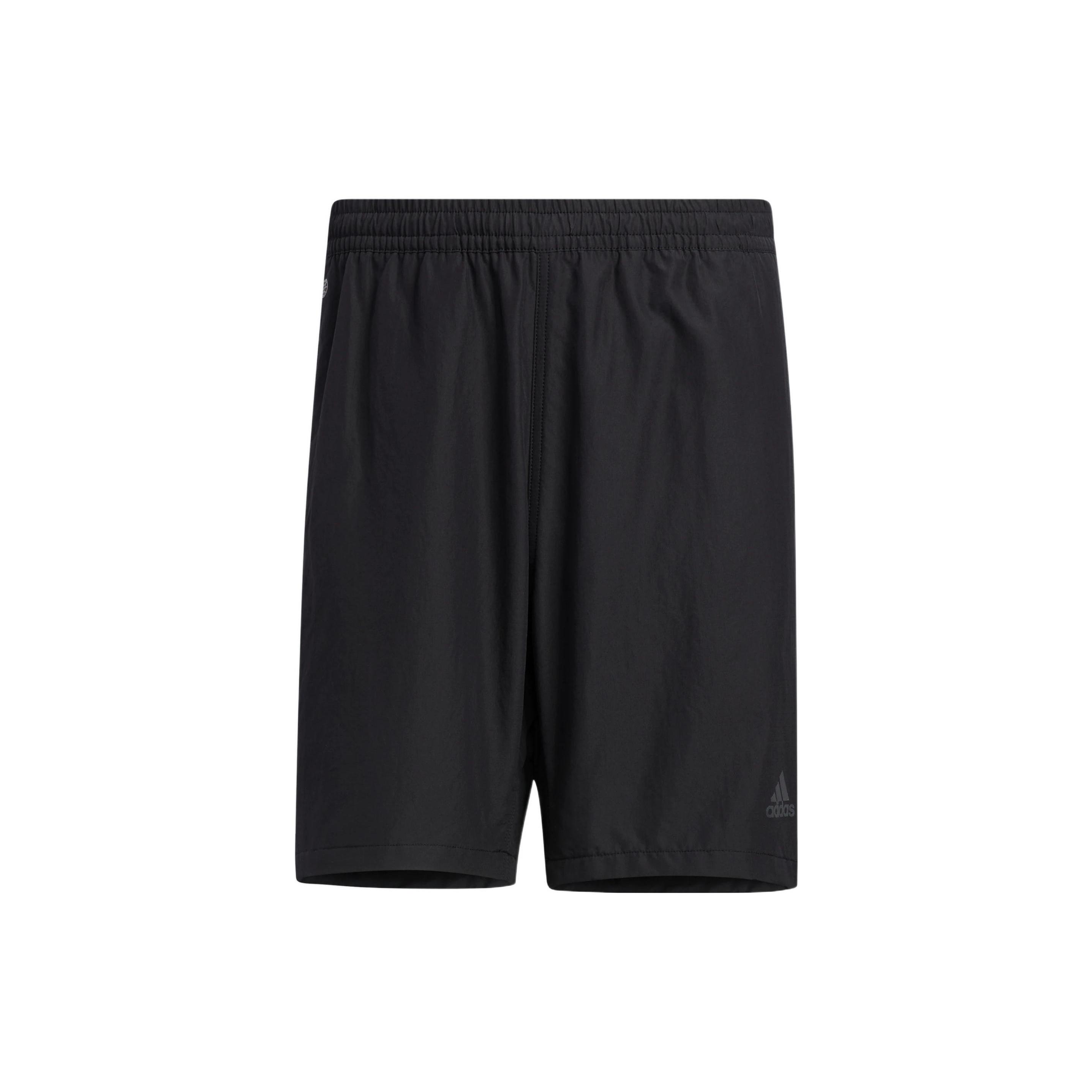 Men s adidas Solid Color Logo Printing Sports Shorts Black HD0065 M