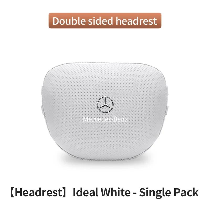 Car Sticker Car Headrest Neck Support Lumbar Rest Cushion Neck Pillow For Mercedes-Benz A B C E S V R-Class A45 C43 CLA GLA GLB