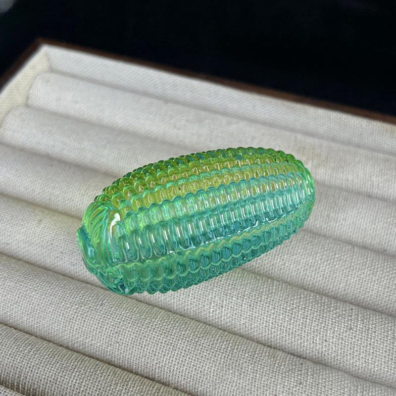 M-Crystal Corn Ornament Realistic Artificial Corn Simulation Vegetable Desktop Decoration Photography Prop Good Luck