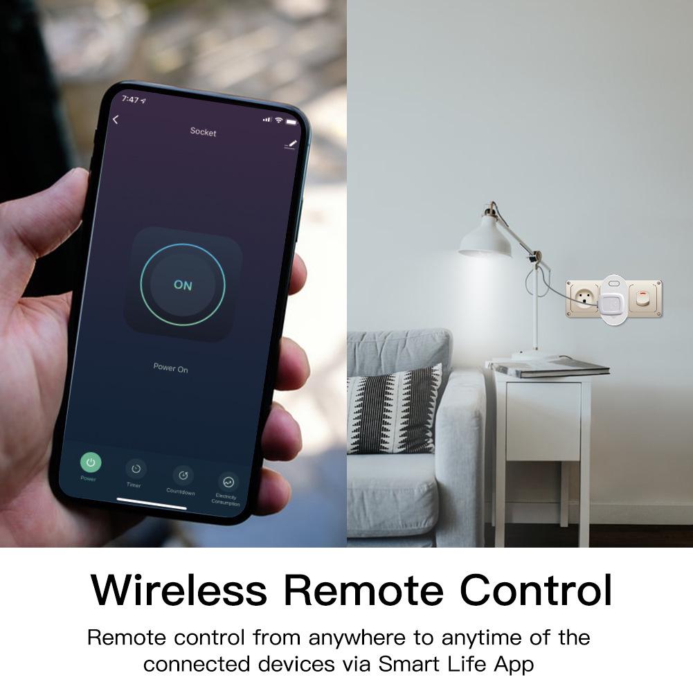 

WiFi Smart Home Socket with Alexa Voice Control, Timer, and Power Monitoring - Brazilian Standard