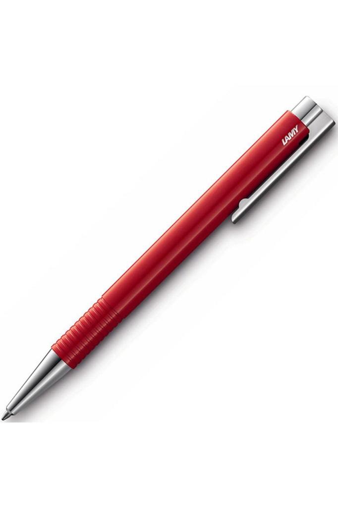 Lamy Logo Red Ballpoint Pen In an Elegant and Sturdy Plastic Case Line Width M Includes a LAMY M 16 M+ - - - High-capacity Refill, (black)
