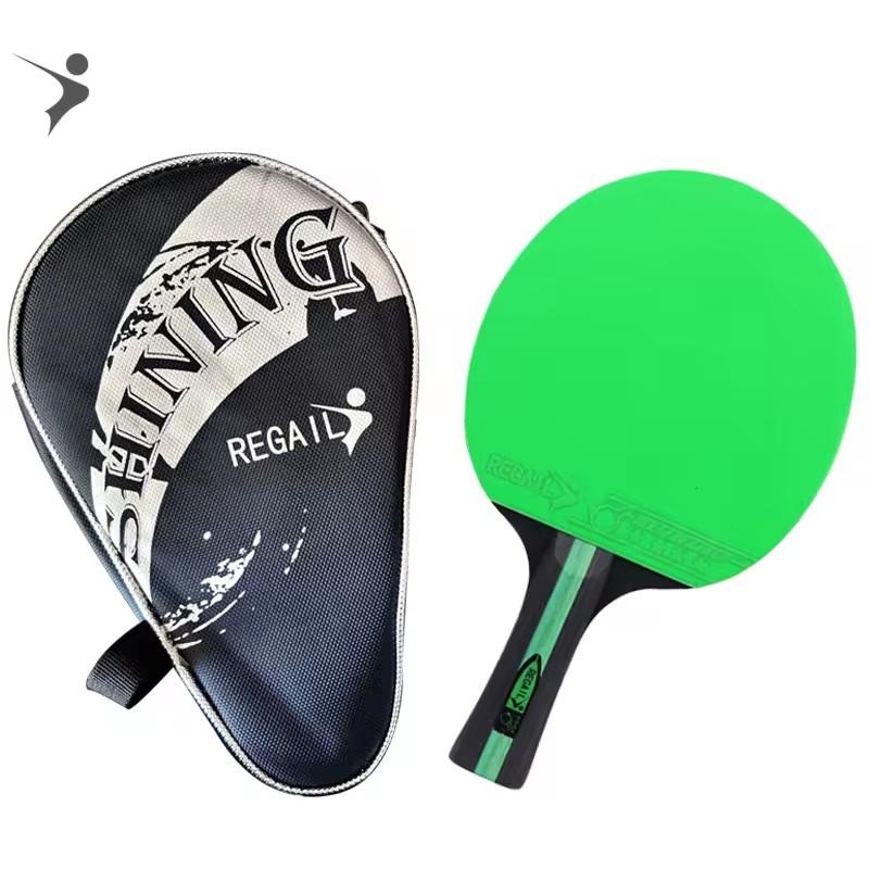 LEIJIAER 3 Star High Elastic Colors Table Tennis Racket Carry Bag Beginners Blue/red/green Ping Pong Paddle Welcome