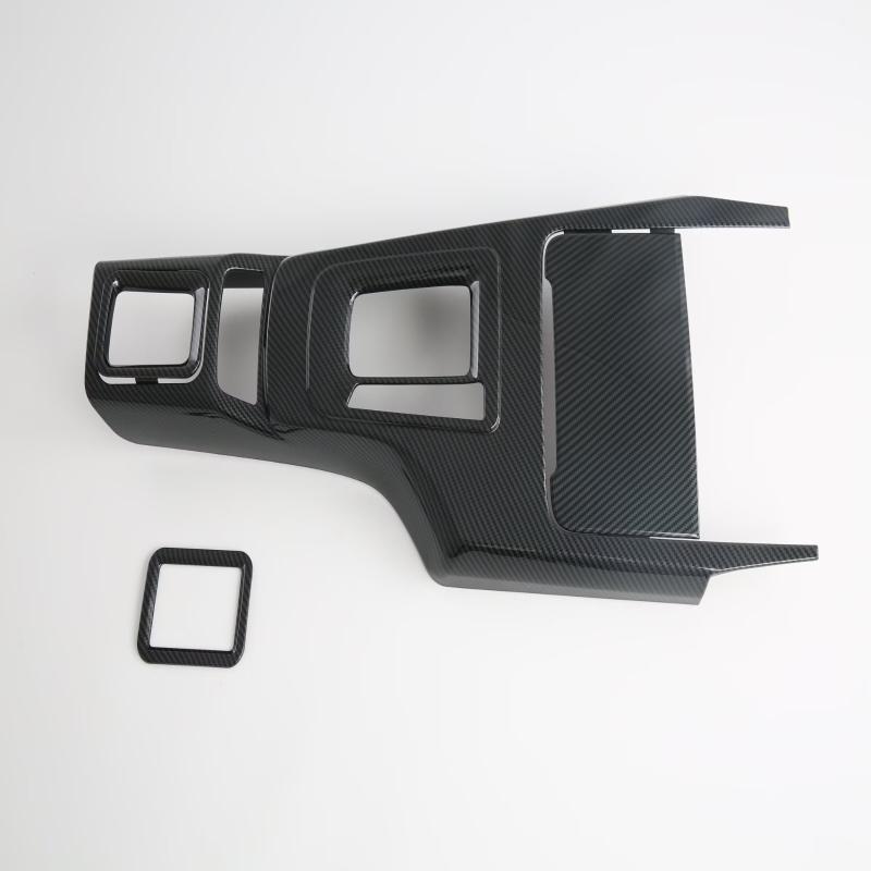 LHD RHD For Toyota Fortuner 2016- ABS Carbonfiber Center Conlose Front Storage Gear Box Shift Panle Interior Accessories