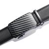 Men'S Belt Carbon Brazing Pattern Automatic Buckle Belt Business Special Leather Belt