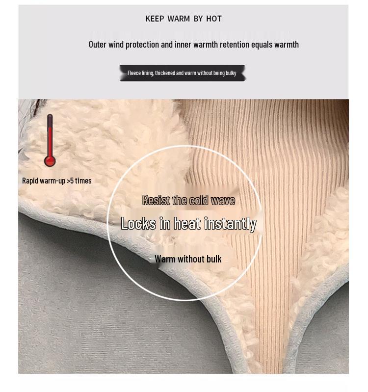 Girls' Fleece-Lined Fluffy Sweater Coat - 2025 Korean Style Lamb Wool Overcoat