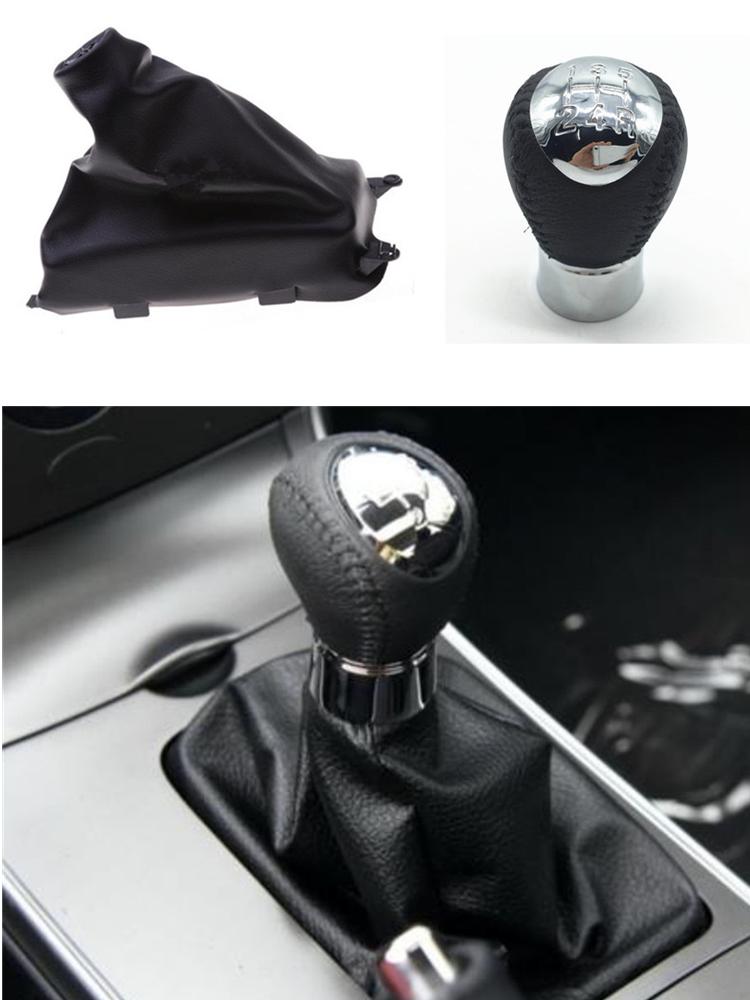Für Mazda 6 M6 2002-2007 Chrom-Styling Schaltknauf Hebel Shifter Stift Gamasche Boot Staubdichte Abdeckung