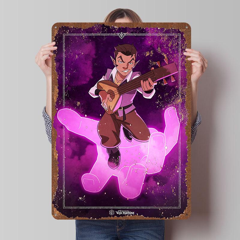 The Legend of Vox Machina Tinplate Posters Customizable Wall Art Retro Vintage Metal Tin Signs for Home and Decoration Gaming