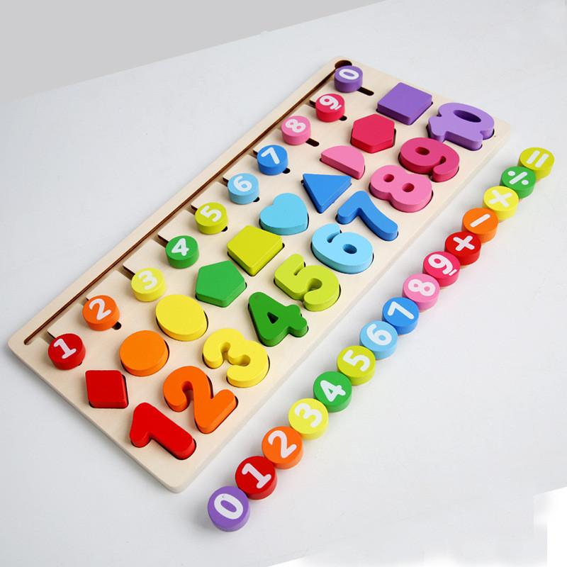Logic Board Learning Kids Early Education Toy Color Shape Recognition Skills