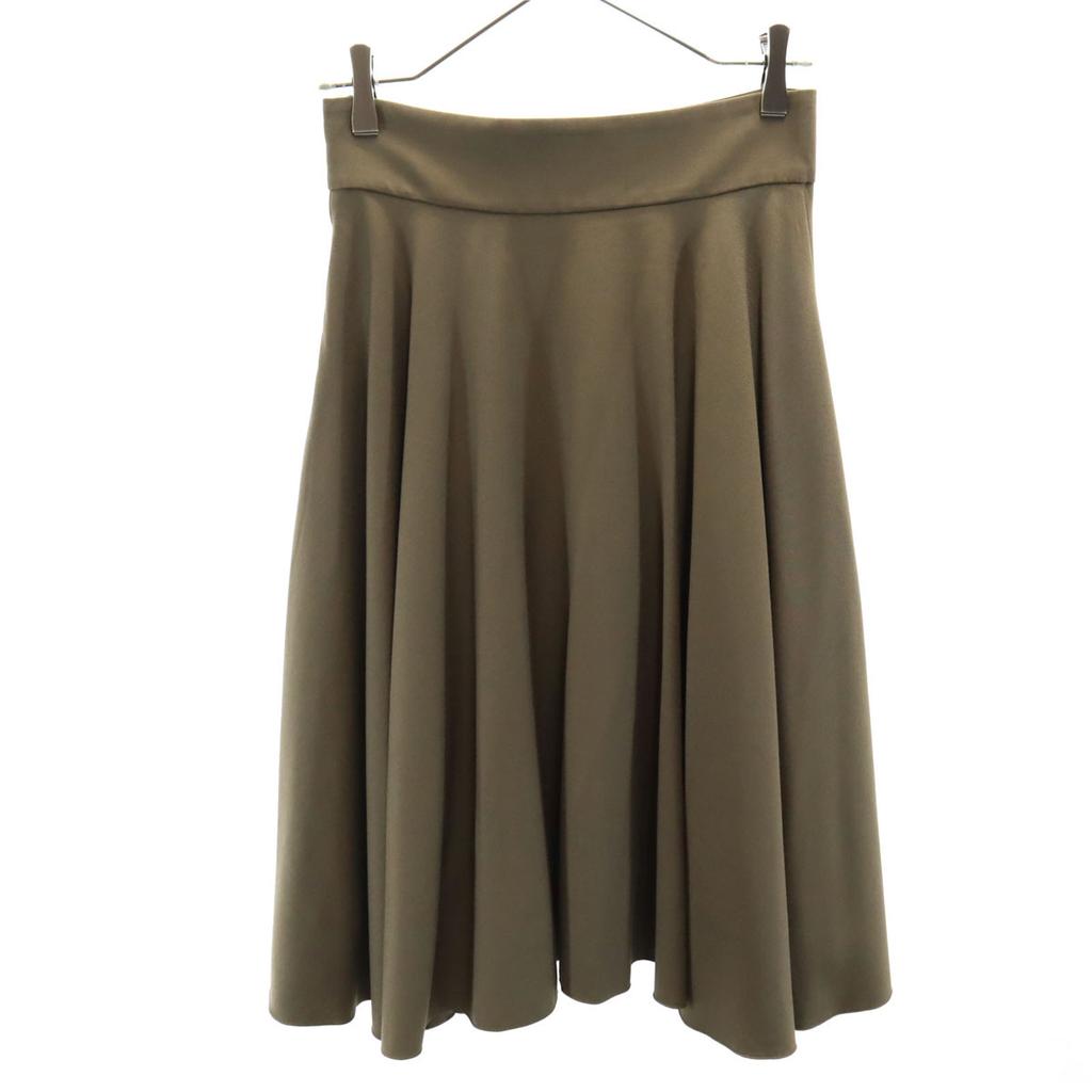JOURNAL STANDARD made in Japan Midi length flare skirt 36 khaki Women Used