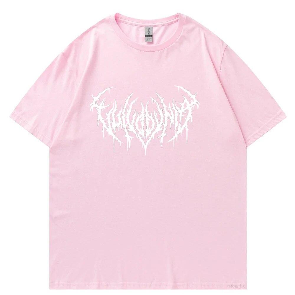 Hip Hop Gothic Street Punk Unisex T-shirts Korean Black Oversized Tshirt Toppar Harajuku Grafisk Tshirt WoUnisex Unisex Tops Tee