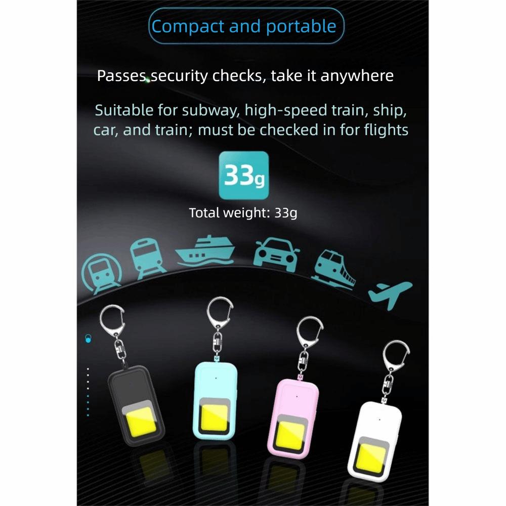 130 DB Self Defence Alarm Keychain Low Battery Notice Emergency Safety Alarm Women