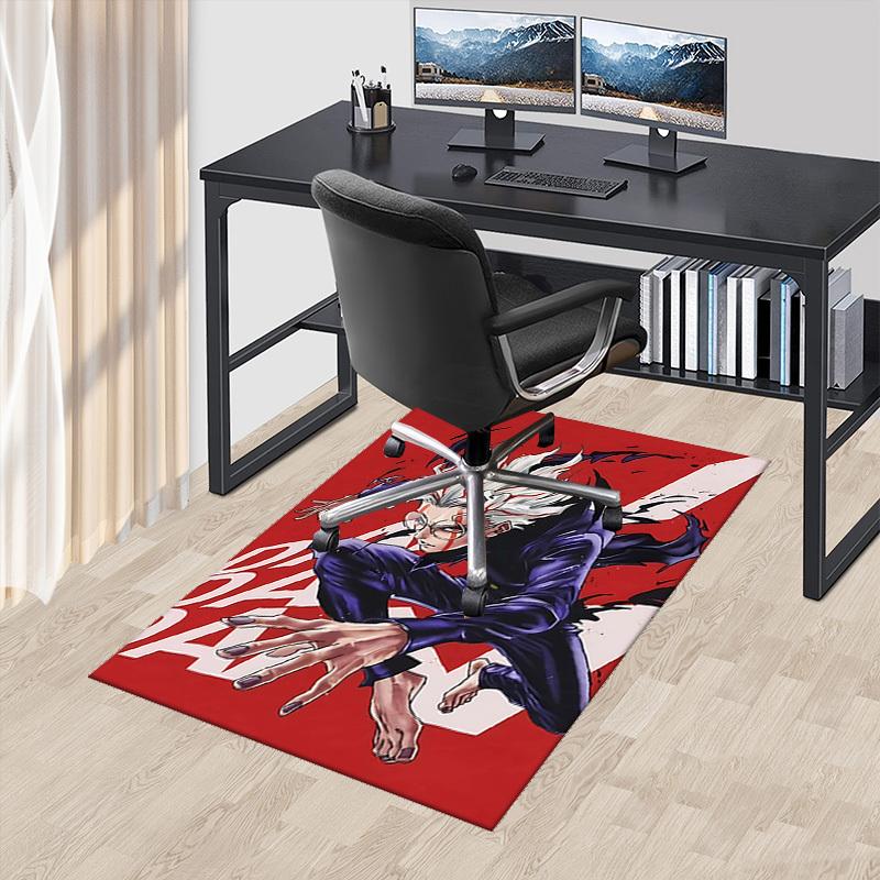 

1pc Anime Cartoon Design Trigun Badaloo Chair Mat - Non-Slip Carpet for Office, Home Decor, Living Room, Bedroom, Game Room - Suitable for All Seasons 60cm by 90cm