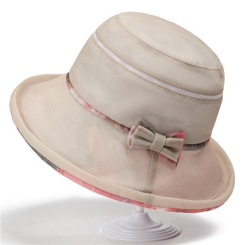 Summer Visor Thin Organza Sunscreen Hat Basin Hat Breathable Bucket Hat Cool Hat