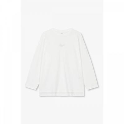 Oversized Long Sleeve T shirT wiTh Embroidery 9176322978ar