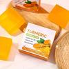 Sapone naturale all'olio essenziale di curcuma e zenzero, saponetta detergente idratante fatta a mano per tutti i tipi di pelle, 80 g
