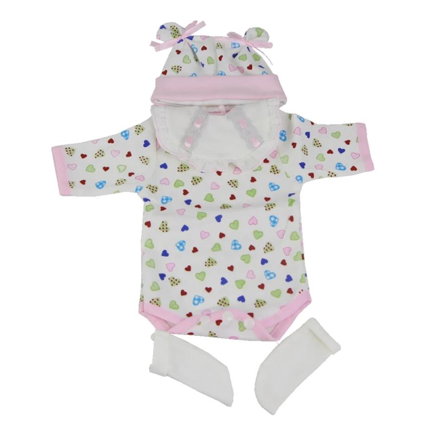 Roupas Fofas para Boneca Servem para Boneca Bebê de 48-50cm Bebê Reborn Boneca Criança Pequena Acessórios Conjuntos de Roupas