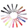 Colored PVC Zipper Pull Rope with Removable Drawstring and Rubber Pull Tab for Bags and Luggage