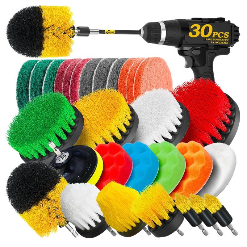Electric Drill Brush Set for Floor, Car & Home Cleaning
