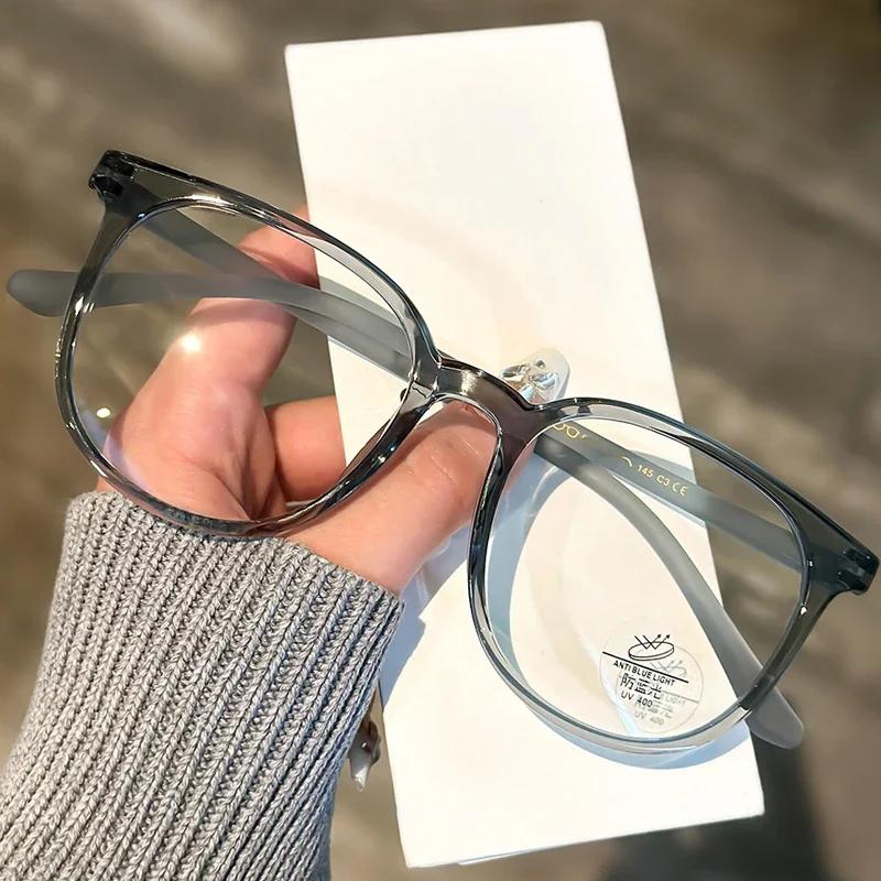Luxury Finished Myopia Glasses for Ladies Unisex Vintage Blue Light Blocking Eyewear Fashion Women's Minus Sight Eyeglasses -4.0