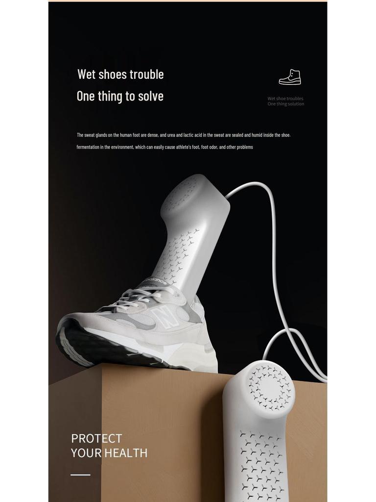 Shoe and Sock Dryer with Deodorizing and Sterilizing Features for Quick-Drying