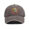 Retro Distressed Eagle Print Washed Trendy Soft Top Baseball Cap Unisex Hat