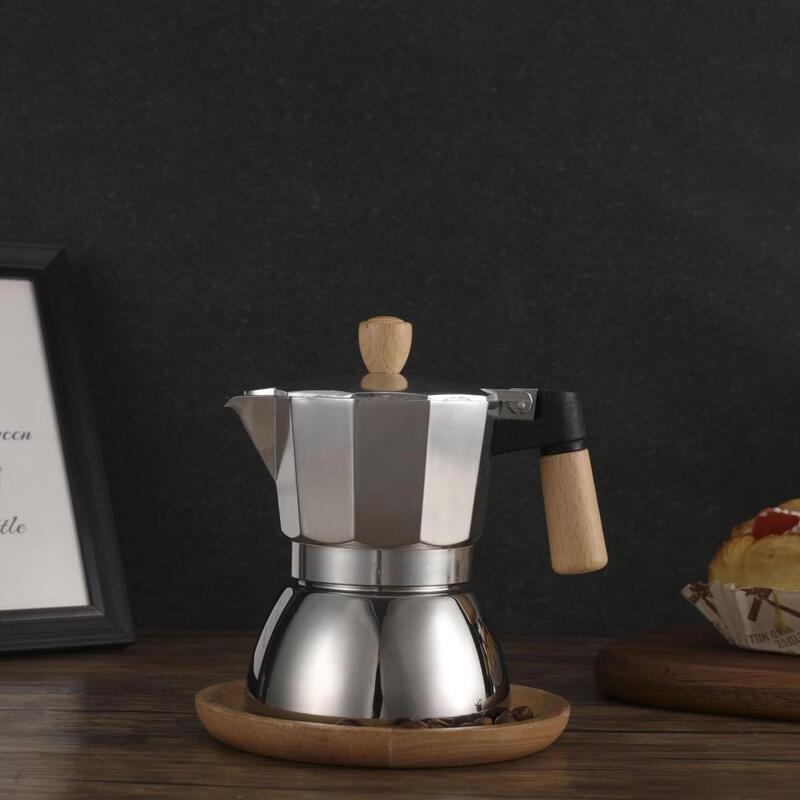 TLXT Premium Double Valve Metal Moka Pot