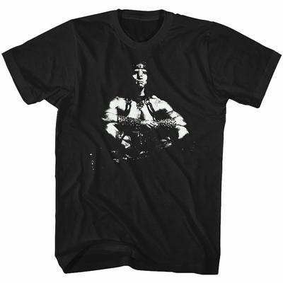 T-shirt Nera Adulto Conan il Barbaro Sitting Bull