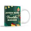 Mug - Christmas Karateka Man - Ceramic - Printed Front/back - 325 Ml