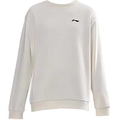Li Ning Table Tennis Series Sports Casual Loose Hoodie Unisex Hoodies Off-White AWDUG77-2