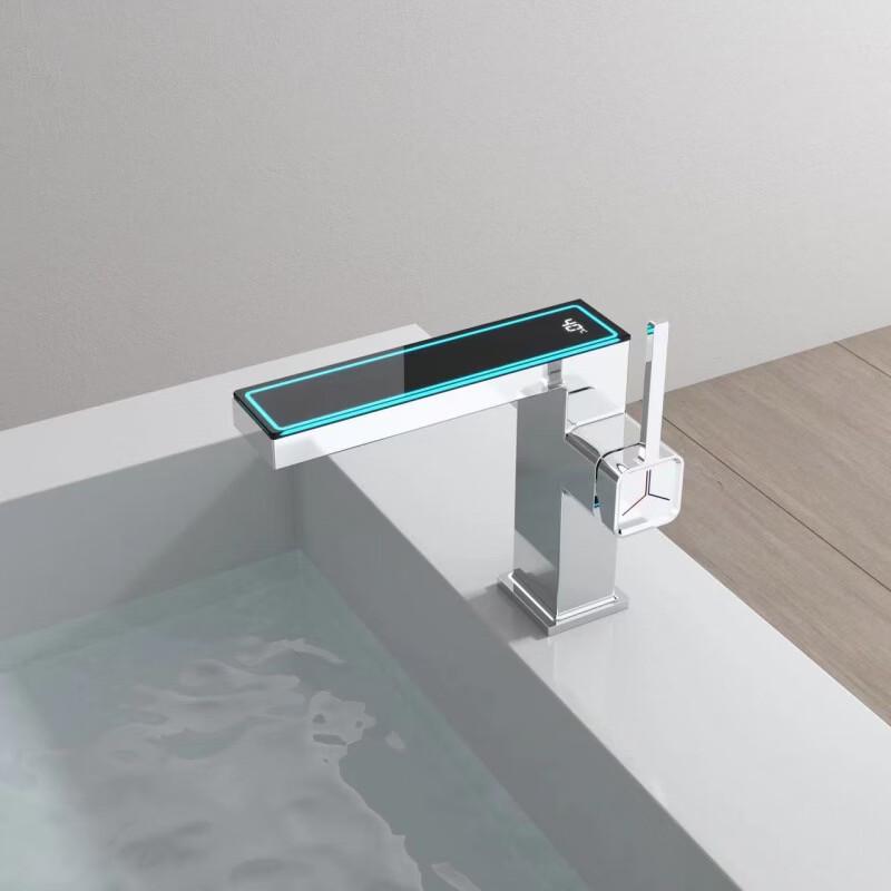 TLXT Smart Digital Display Basin Faucet with Ambient Light