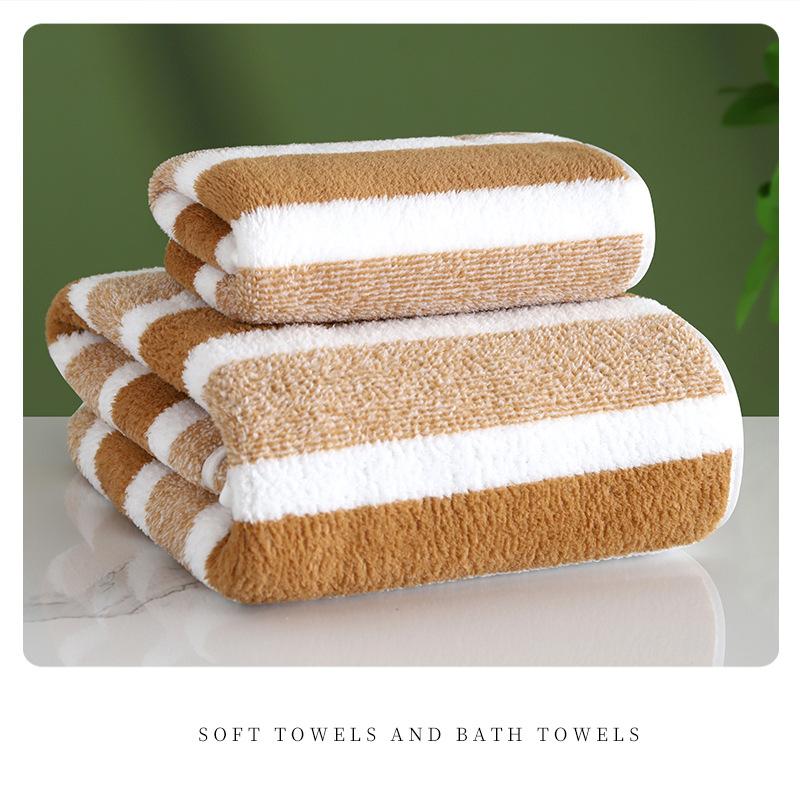 1 Pc Thickened Absorbent Bath Towel Soft Face Towel for Home