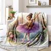 Love Dancing Customize Your Name Blanket Used For Chair Office Sofa Bed Camping Soft And Warm Giving Friends And Relatives Birthday Graduation Gift