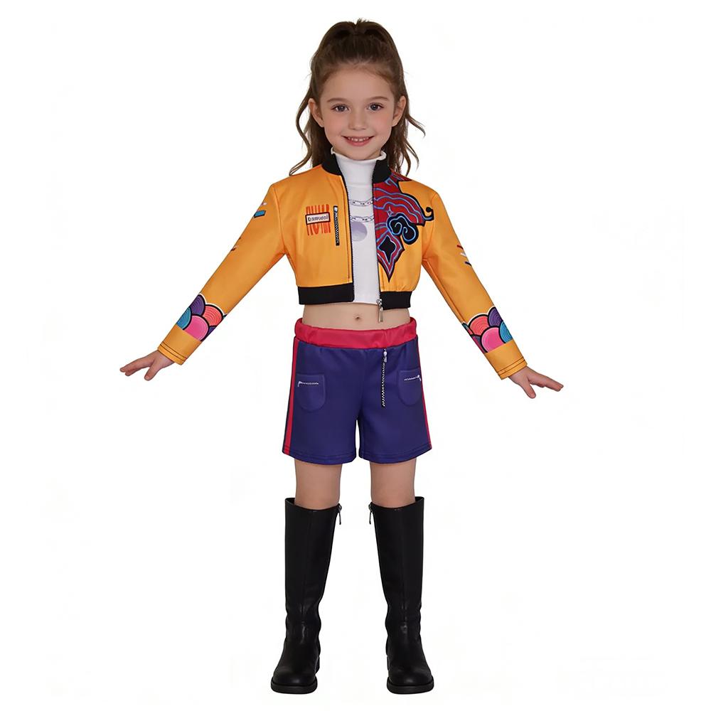 3 шт. Детский мультяшный костюм Корейская мода Косплей Танцевальный костюм Карнавальный костюм для вечеринки Карнавальный детский костюм 160