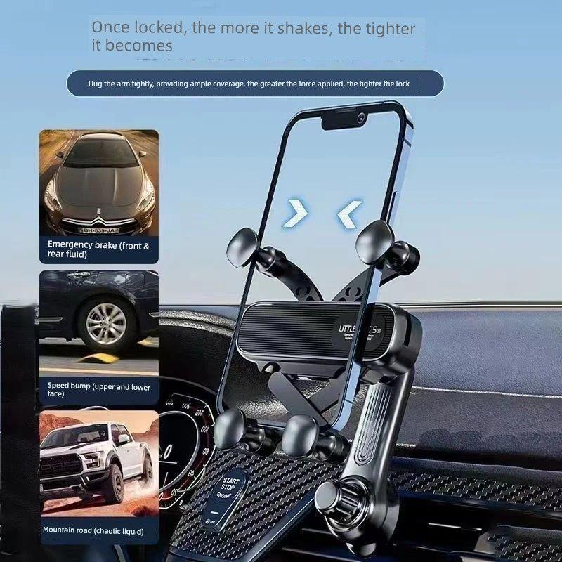 2025 New Mobile Phone Car Bracket Air Outlet Special Car Gravity Support Navigation Universal Fixed Cute