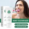 Organic Mint Toothpaste for Sensitive Teeth - Whitening, All-Natural, Fluoride-Free, Gentle Oral Care