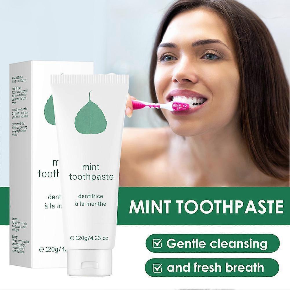 Organic Mint Toothpaste for Sensitive Teeth - Whitening, All-Natural, Fluoride-Free, Gentle Oral Care
