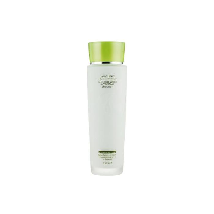 3W CLINIC Aloe Full Water Тоник для активации кожи 150 мл, эмульсия 150 мл (3 варианта) #EMULSION 150ml x 1pcs