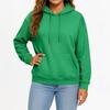 Casual Solid Color Hooded Sweatshirt with Pockets Long Sleeve Pullover Top for Women and Men Adult Fashion