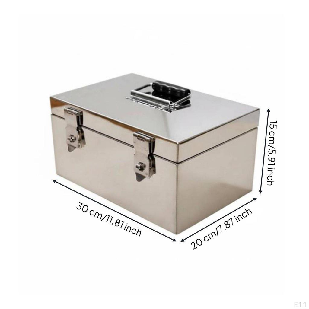 Portable Lockbox Sturdy Construction Box Deposit Opening Money Organizer for Small Business Owners,
