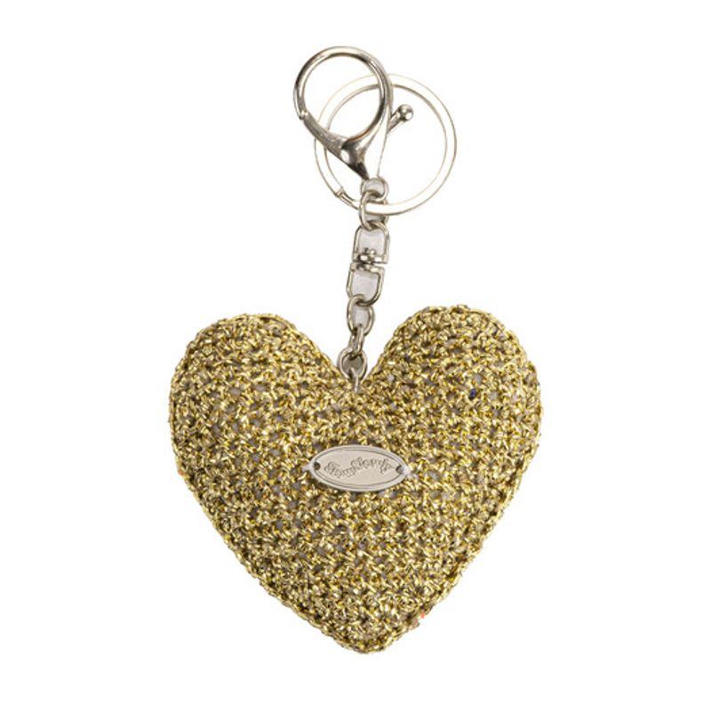 

Slowslowly No.217 / Chubby Metallic Heart Key Ring _ Gold gold
