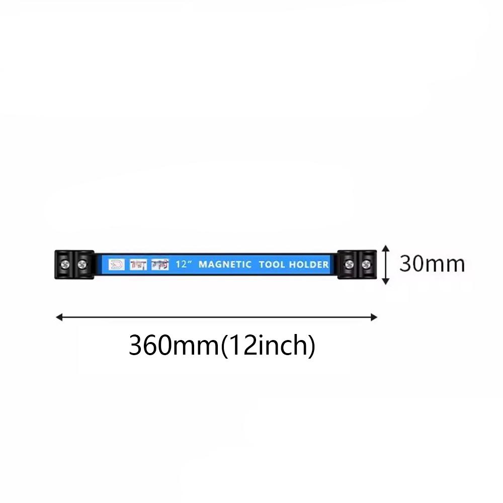 8/12/18/24Inch Strong Magnetic Tool Holder Heavy Duty Magnetic Tool Bar Strip Space Saving Storage Rack for Workshop Garage Home