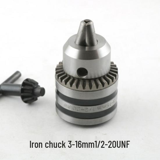 Multi-function Rotary Hammer to Electric Drill Adapter: Round/Square Shank, Four-Flute, Round Head