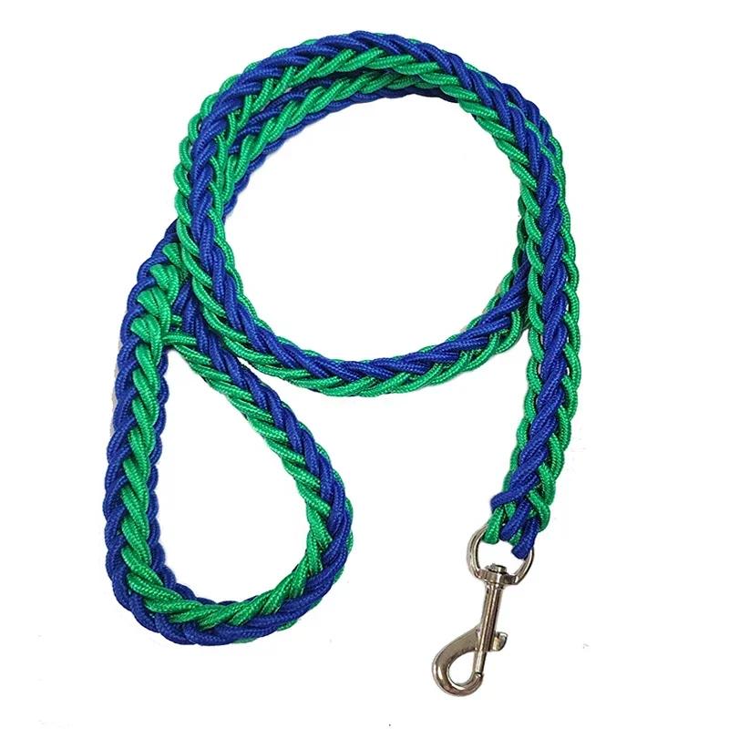 Nylon Dog Harness Leash For Medium Large Dogs Leads Pet Training Running Walking Safety Mountain Climb Dog Leashes Ropes Supply