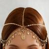 Bohemian mehrschichtige Pailletten-Kopfkette: Eleganter, Trendiger Europäischer & Amerikanischer Stil Schmuck