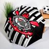 Sport Club Football Crest Printed Automatic Umbrella, 8-Frame for Travel, camping, Casual Umbrella, Essential Gift for  for family and friends