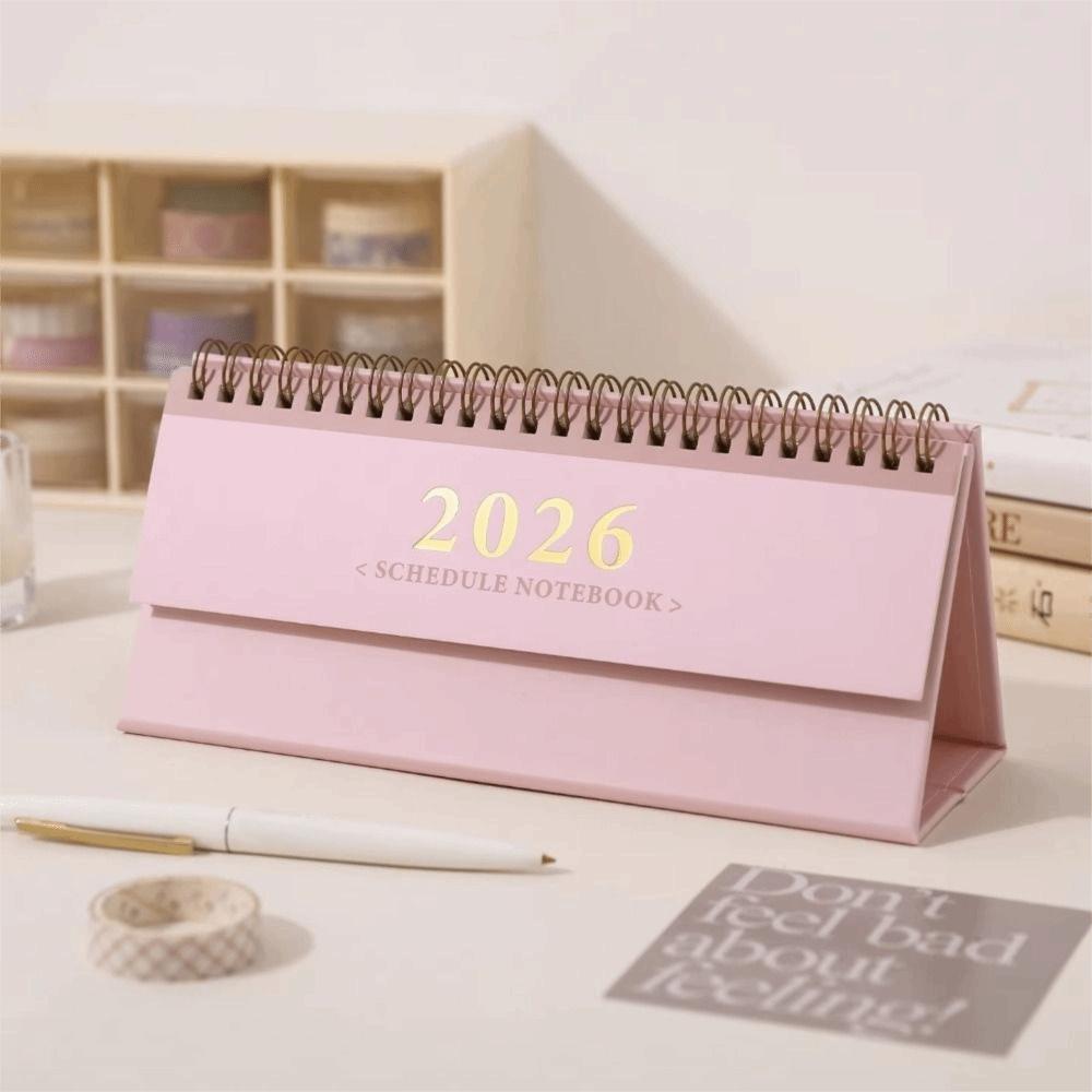 Checklist 2026 Desk Calendar Mini Flip Desktop Calendar Schedule Calendars School Stationery