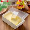 Butter & Cheese Cutter with Storage Box - Fresh-Keeping Organizer for Fridge & Freezer.