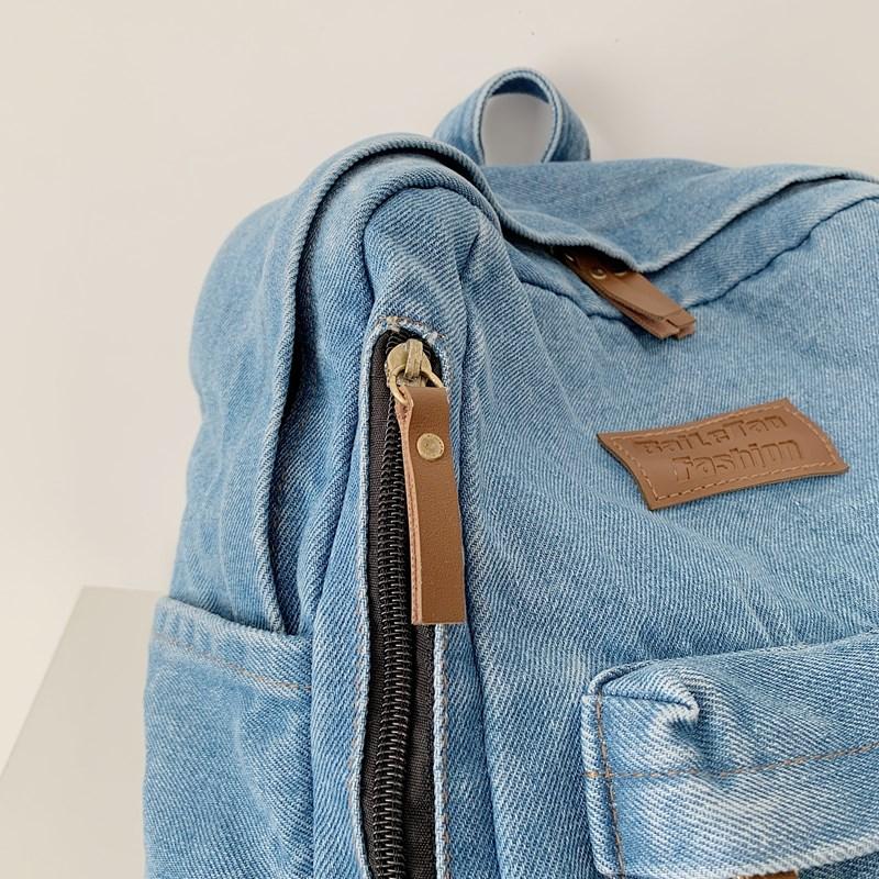 Denim Vintage Travel Backpack Large Capacity Backpack