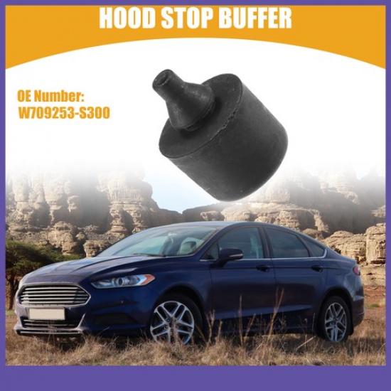 TWO Car Hood Stop Buffer Hood Bumper Support W709253-S300 Black for Ford Fusion