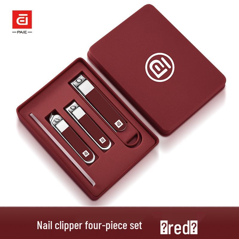 High-End Angled Nail Clipper Set - Anti-Splatter Foot Care Tools (4-6 Pieces)